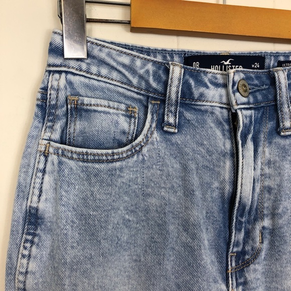 Hollister Vintage Stretch Ultra High-rise Mom Jeans Sz 0R - Picture 12 of 12